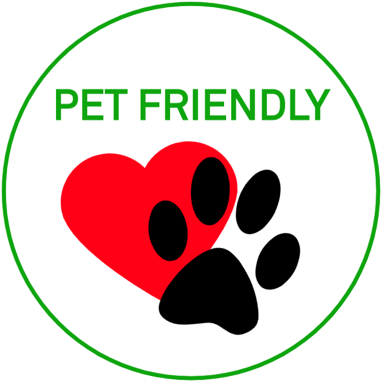 Husdjursvänliga / Pet friendly - klistermärken