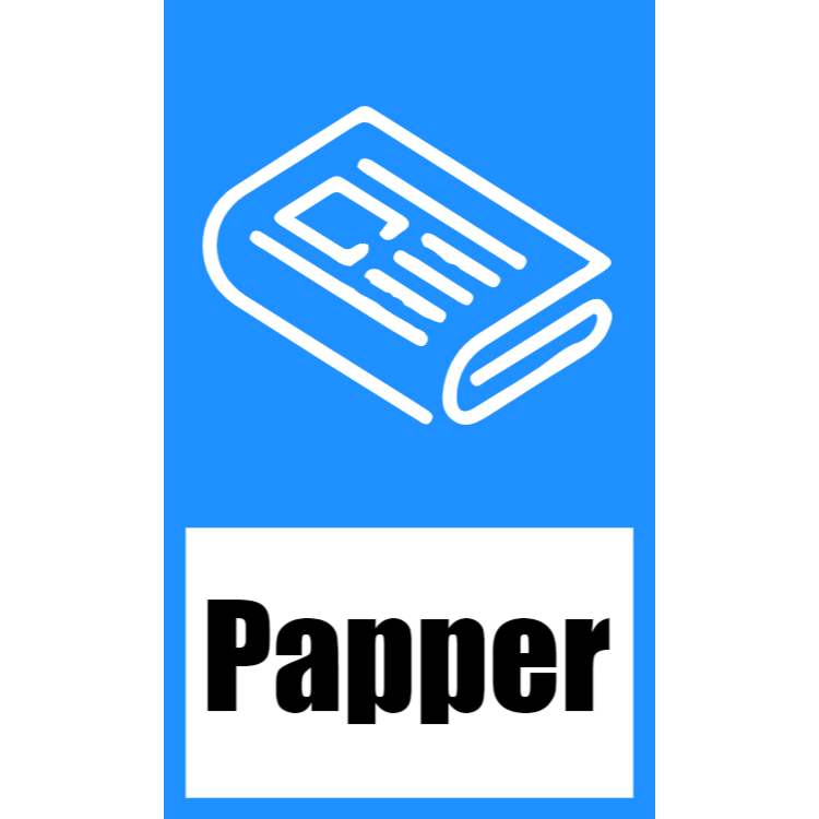Blå klistermärke för papper