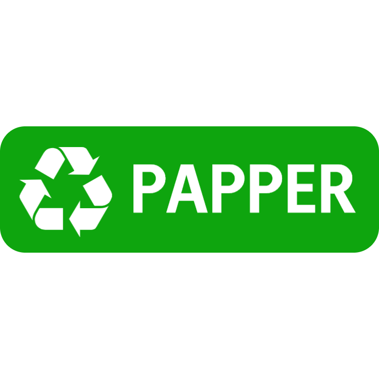 Grön papper landskap klistermärke