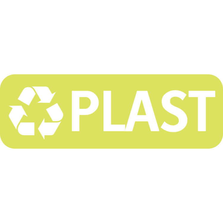 Gul plast landskap klistermärke