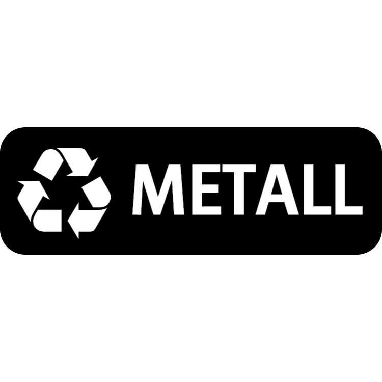Svart metall landskap klistermärke