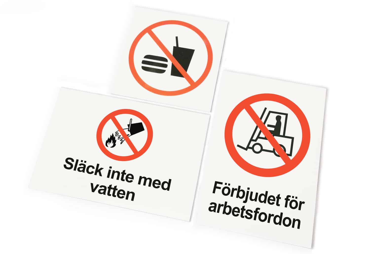 Förbudsskyltar