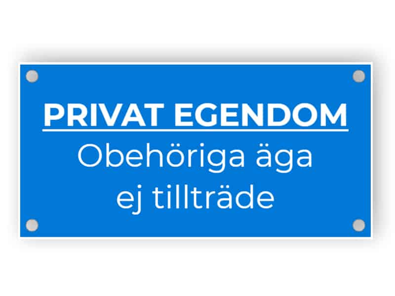 Privat egendom