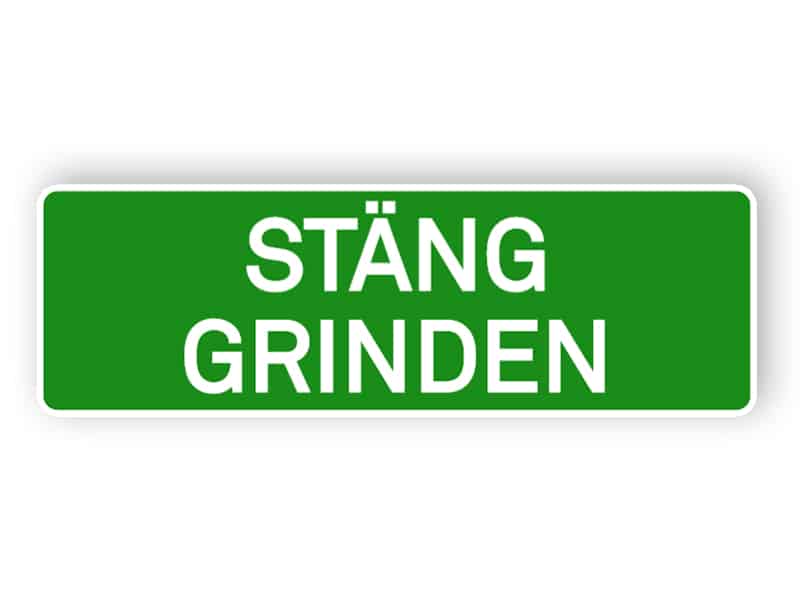 Stäng grinden