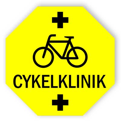 Cykelklinikskylt