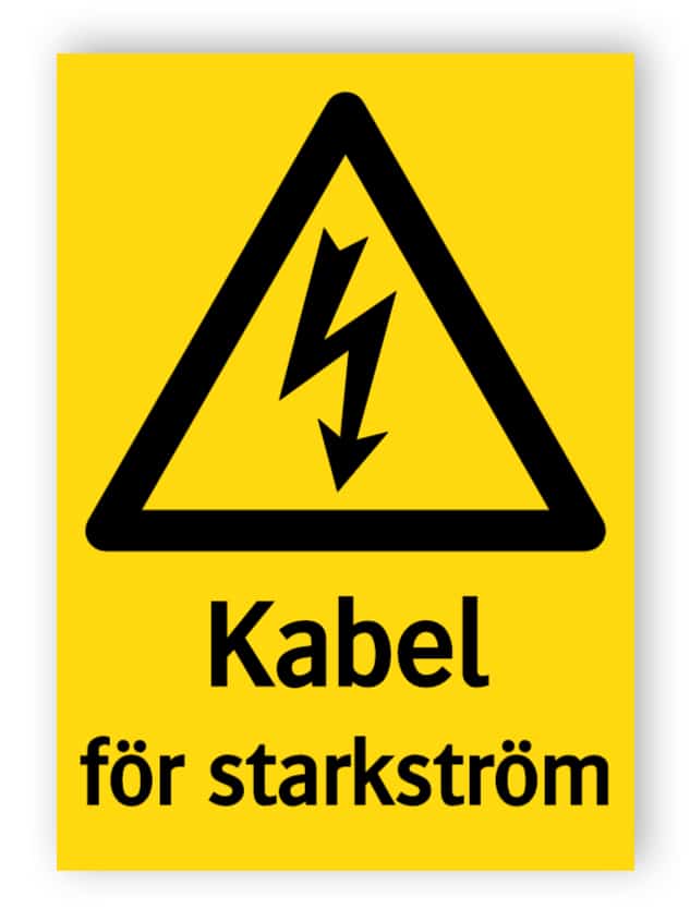 Kabel för starkström