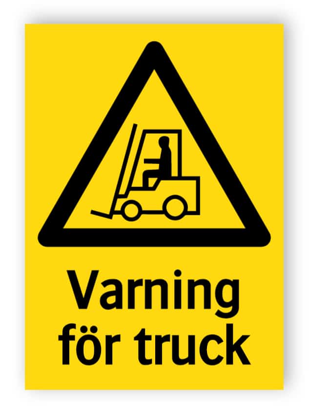Varning för truck