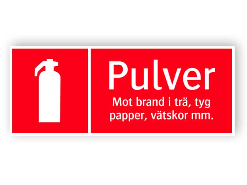 Brandsläckare pulver