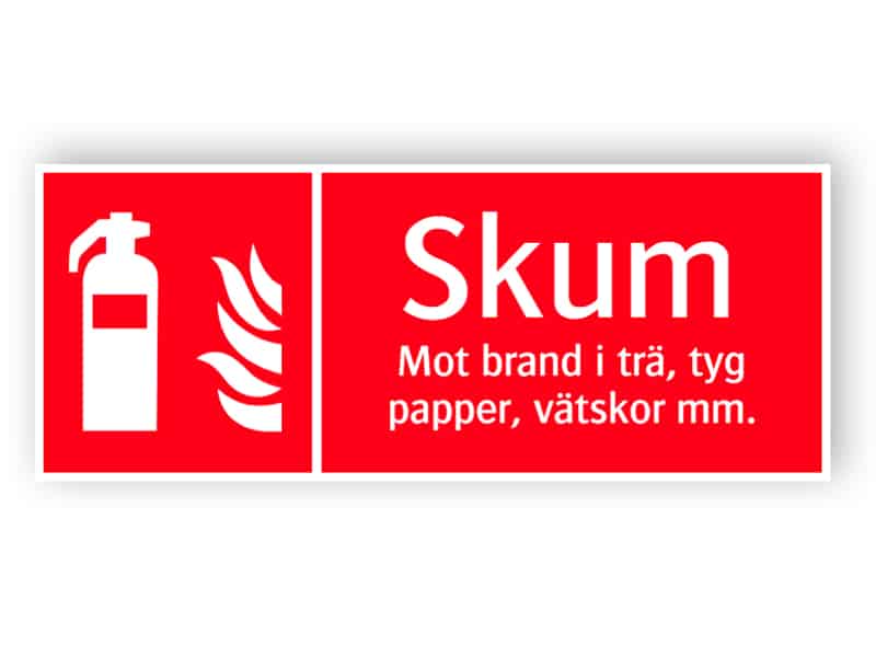 Brandsläckare skum