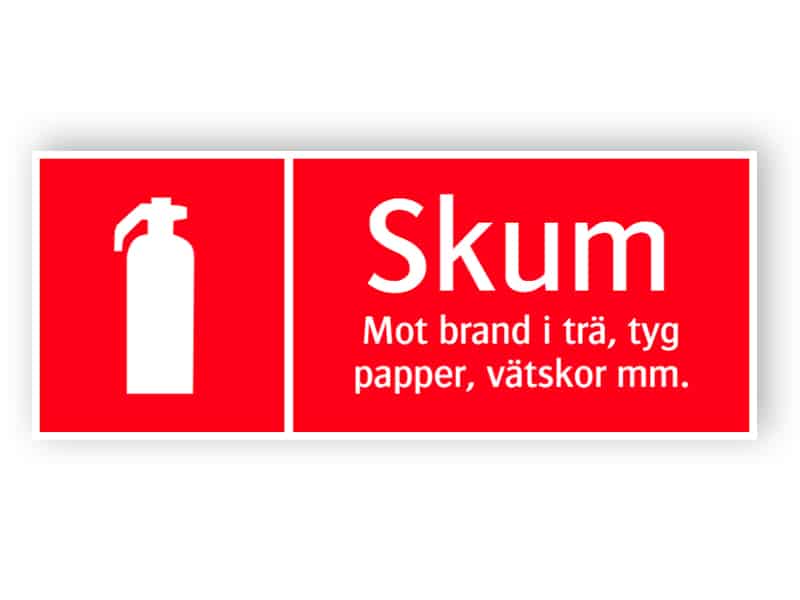 Brandsläckare skum 1