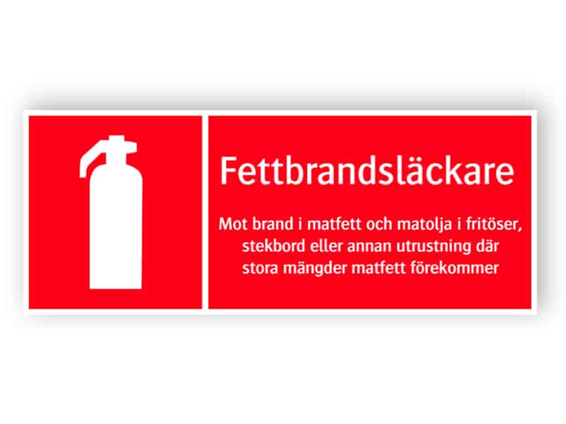 Fettbrandsläckare 1