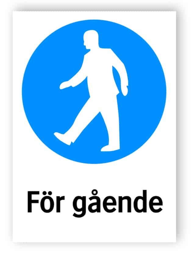 För gående