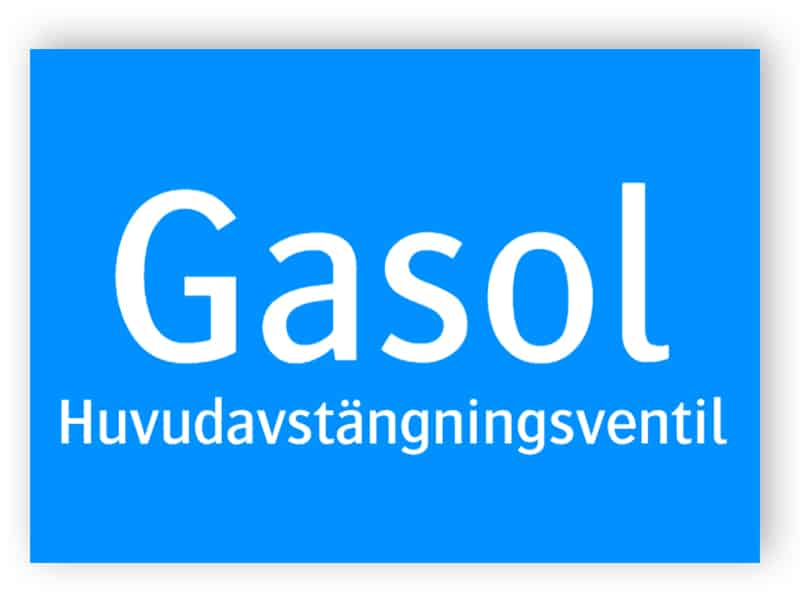 Gasol huvudavstängningsventil