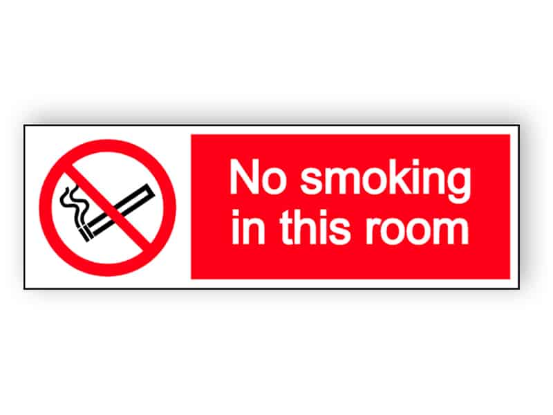Rökning förbjuden i detta rum