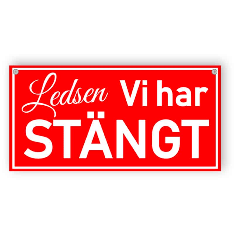 Ledsen, vi har stängt