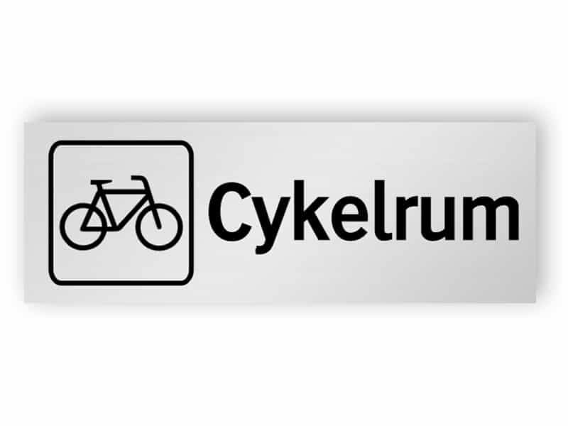 Cykelrum skylt