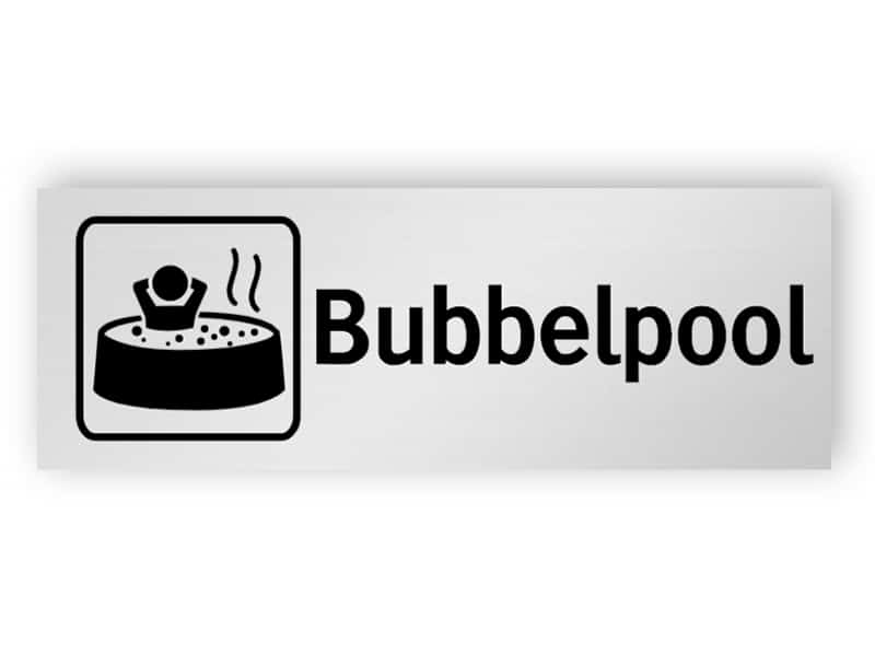 Bubbelpool skylt