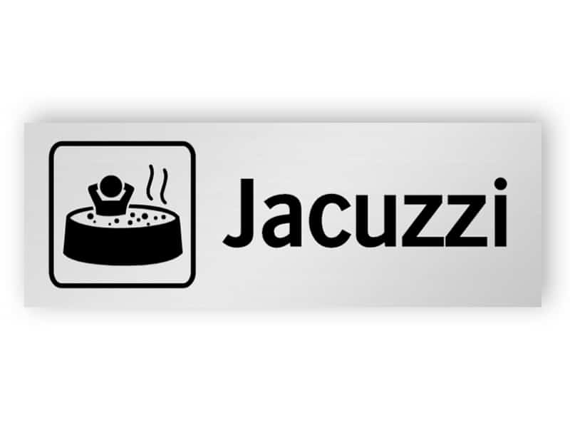 Jacuzzi skylt