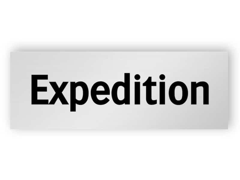 Expedition skylt