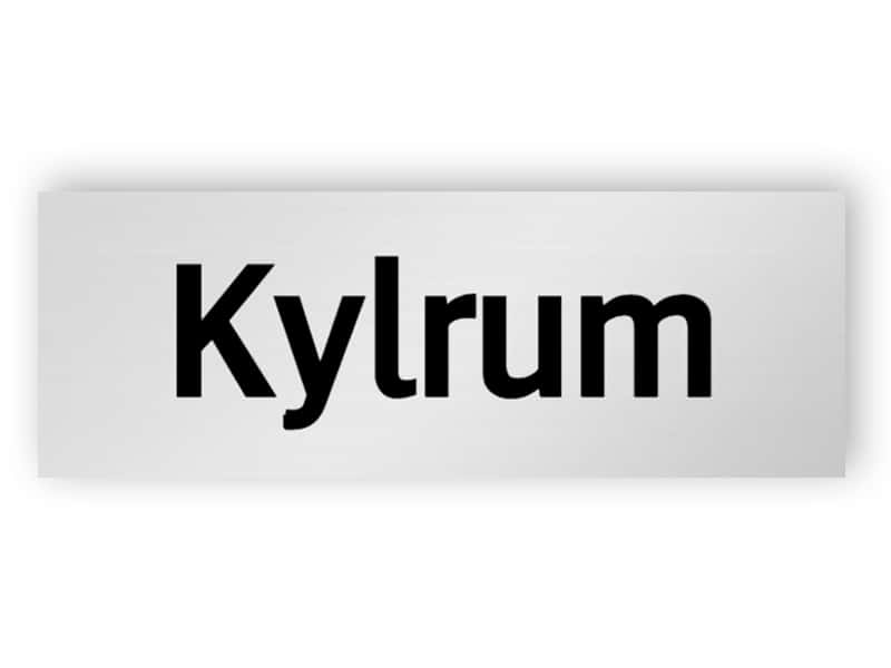 Kylrum skylt