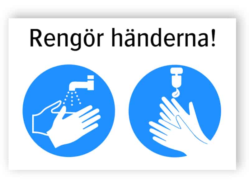 Rengör händerna