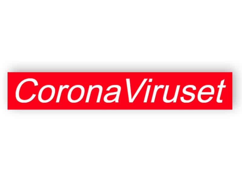CoronaViruset - klistermärke