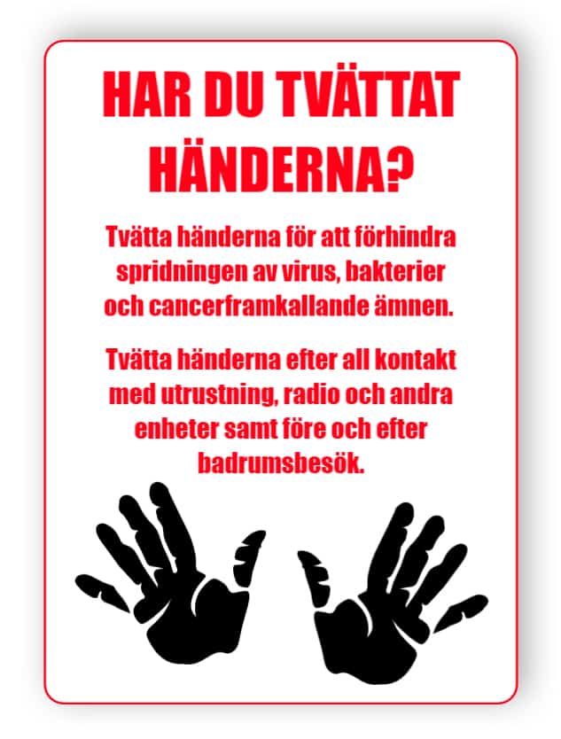 Har du tvättat händerna?