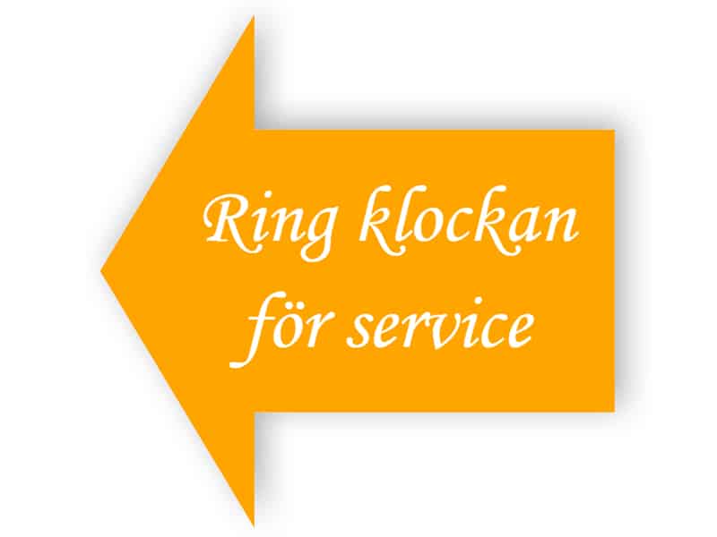 Ring klockan för service