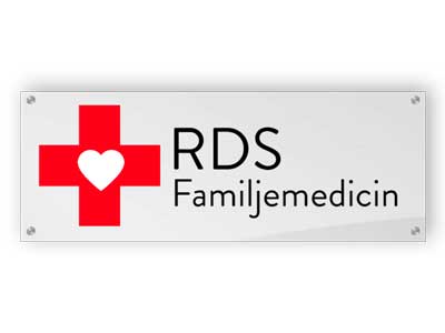 Familjemedicin - Rektangel akrylskylt