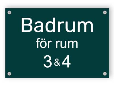 Badrum för rum - aluminiumkompositpanel 1