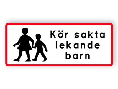 Kör sakta lekande barn 1