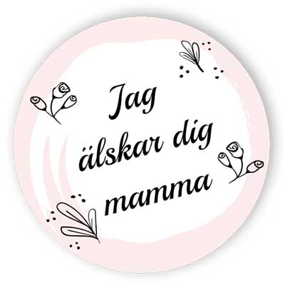 Jag älskar dig mamma - Dekaler