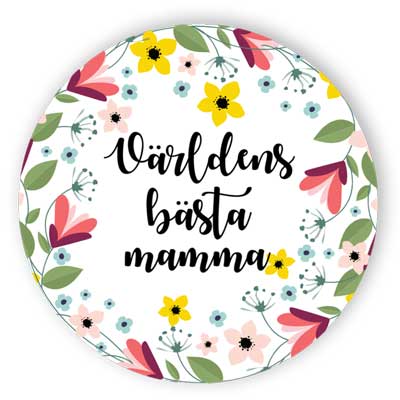 Världens bästa mamma - Dekaler