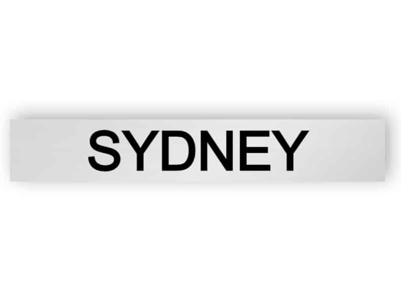 Sydney - silver tecken