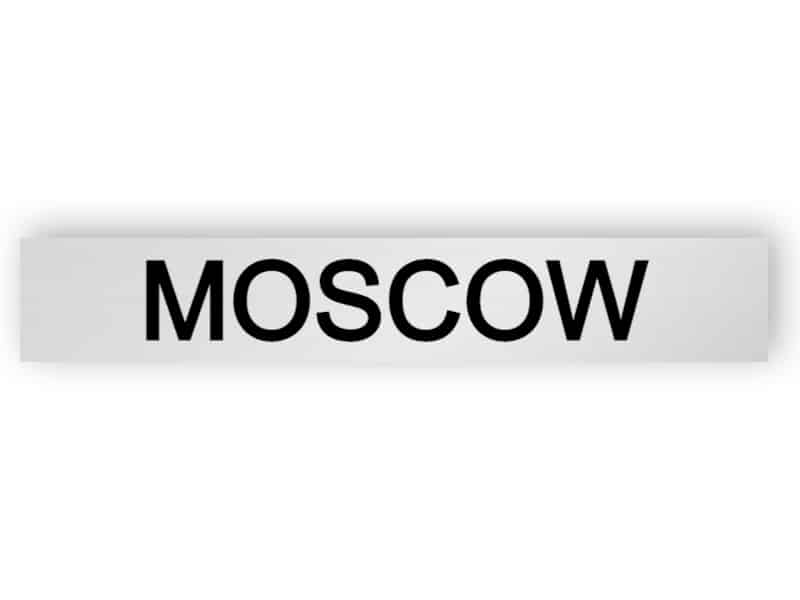 Moskva - silver tecken