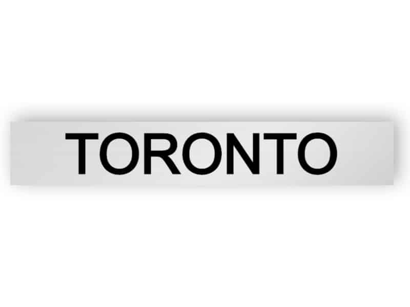 Toronto - silver tecken