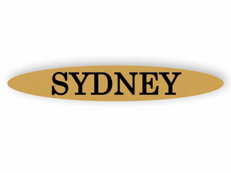 Sydney - Guld tecken