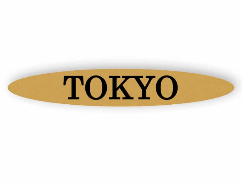 Tokyo - guld tecken