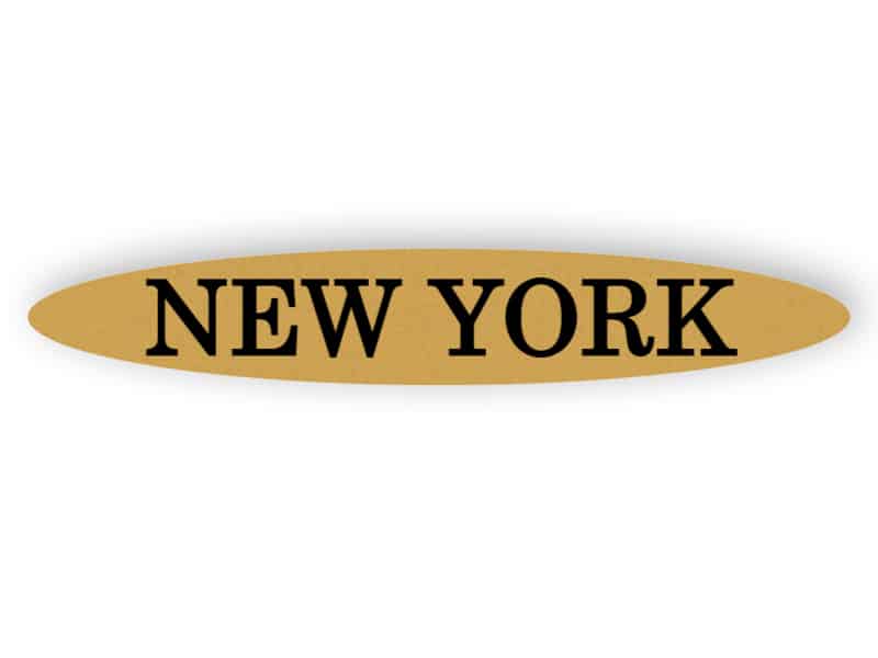 New York - Guld tecken
