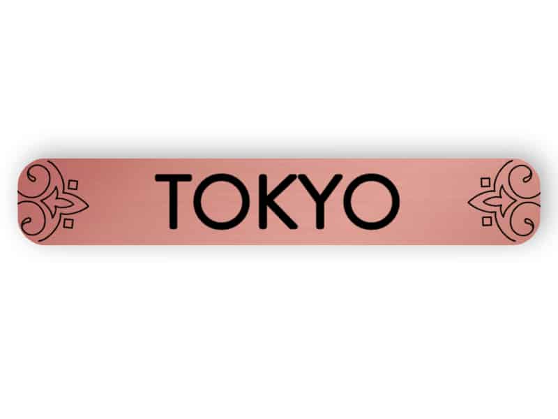 Tokyo - rose guld märke