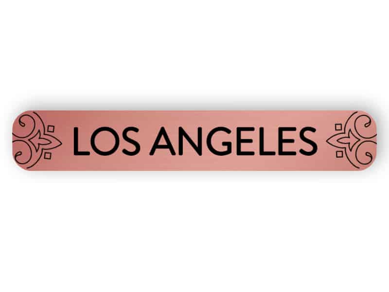 Los Angeles - rose guld märke