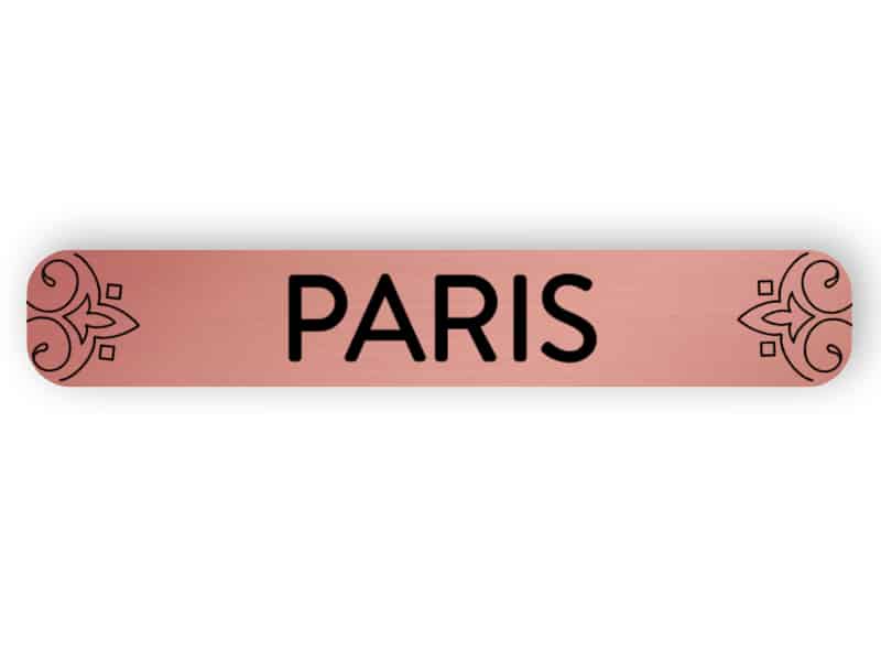 Paris - rosa guld märke
