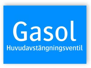 Gasol huvudavstängningsventil