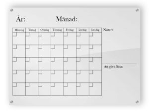 Horisontell kalender