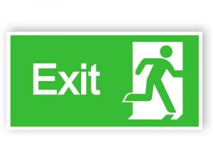 Exit sign - höger
