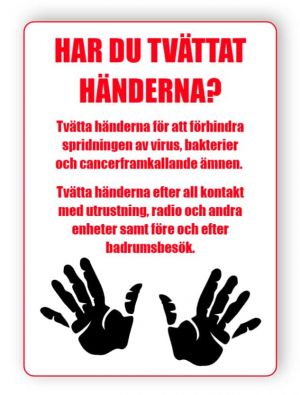 Har du tvättat händerna?