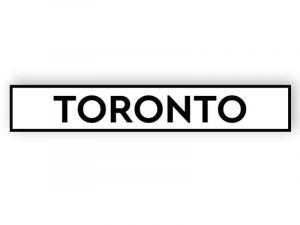 Toronto - vit skylt