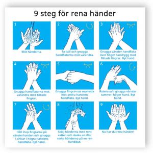 9 steg för rena händer
