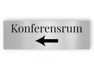 Konferensrum - Aluminiumskyltar