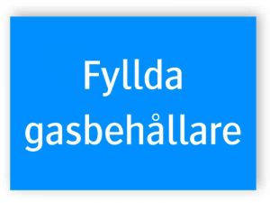 Fyllda gasbehållare